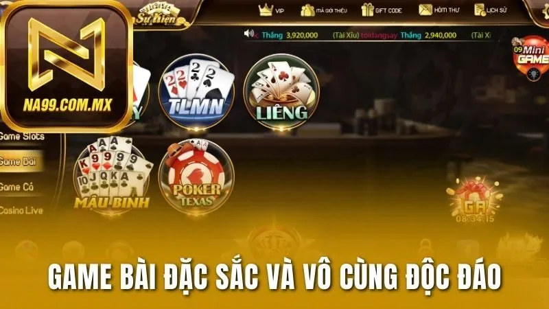 Game bài đặc sắc và vô cùng độc đáo