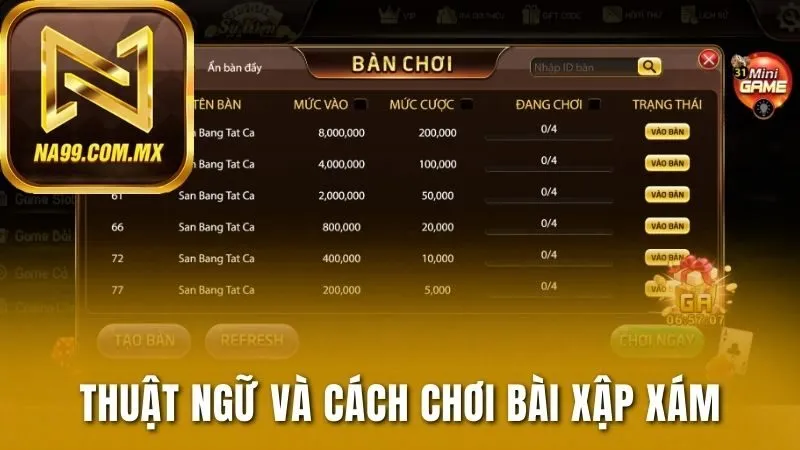 Cách Chơi Bài Xập Xám - Chi Tiết Quy Tắc Tại Na99 3 Thuật ngữ và cách chơi bài Xập xám chi tiết nhất