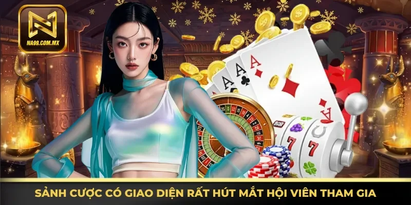 Sảnh game bài có giao diện rất hút mắt hội viên tham gia